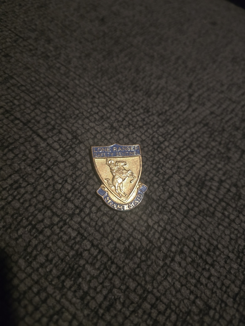 1938 Lone Ranger Safety Sentinel Pin